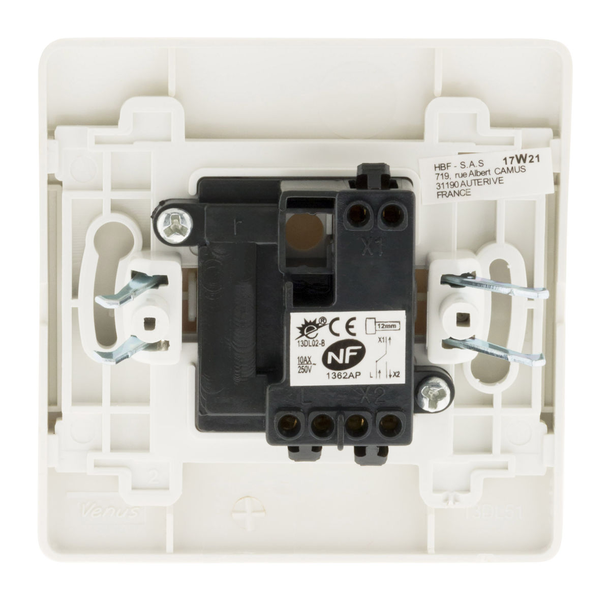 Interrupteur - Matilec - V/vt Encastrer Simple - Blanc - Interieur - Filaire