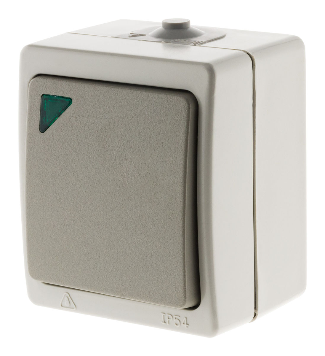 Va-et-vient Simple A Voyant Gris Clair Ip54 - Akya