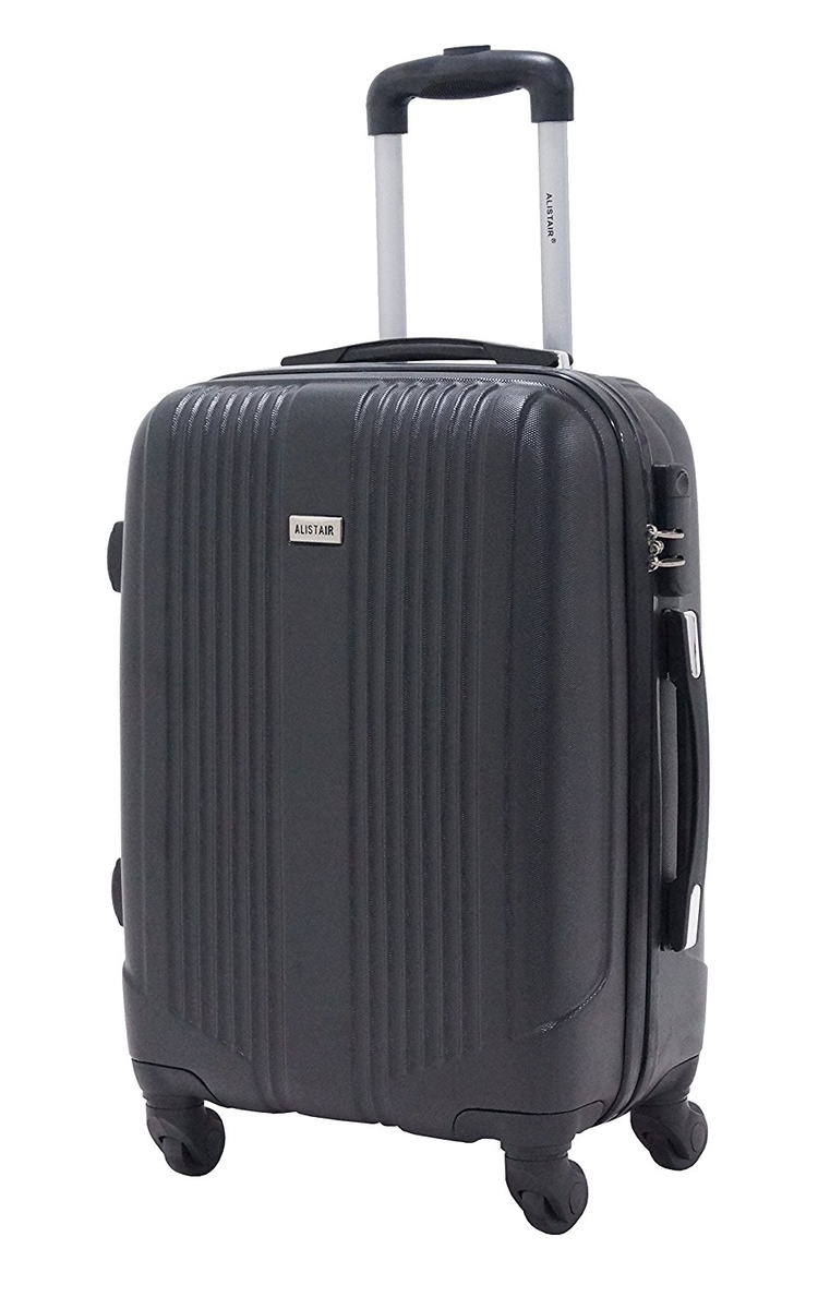 Valise Cabine 55cm - Trolley Alistair Airo - Abs Ultra Leger - 4 Roues - Noir
