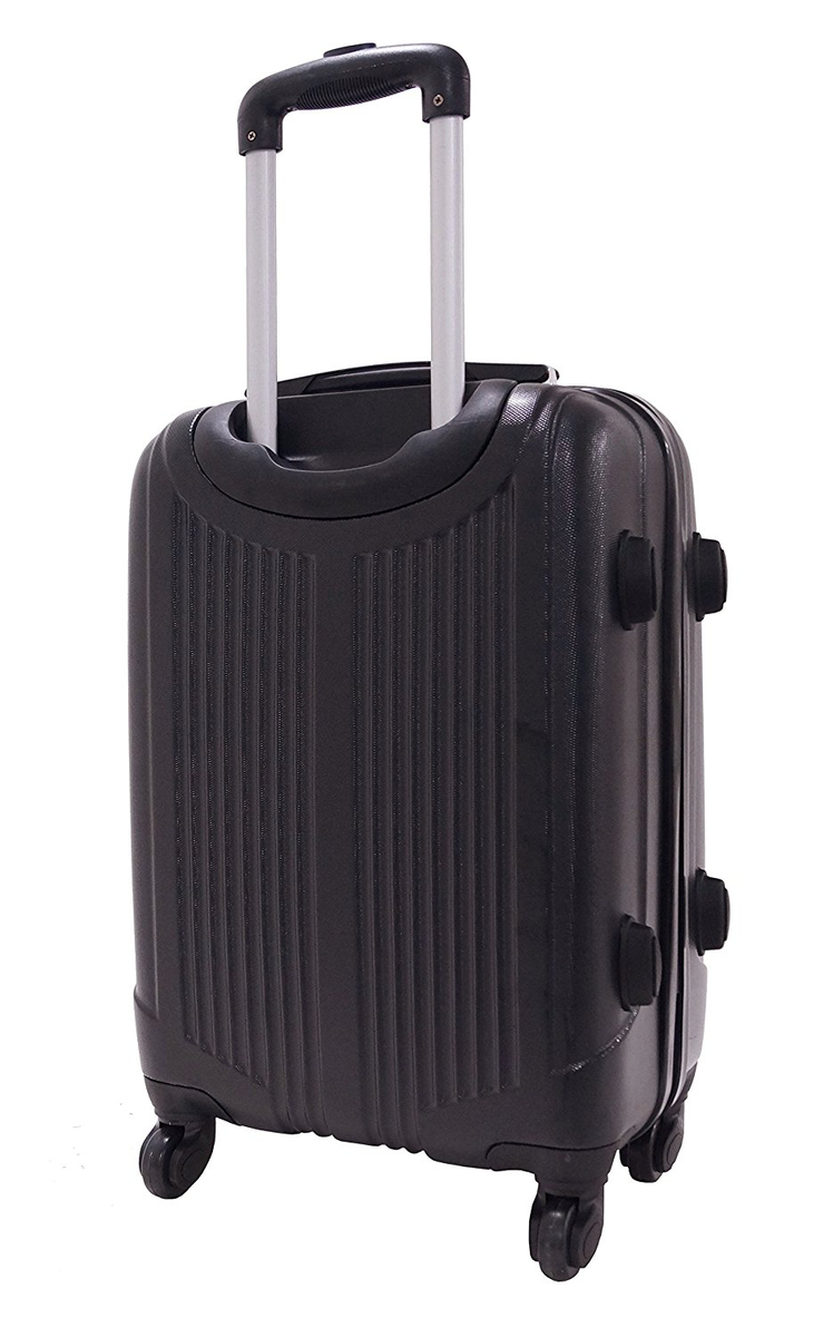 Valise Cabine 55cm - Trolley Alistair Airo - Abs Ultra Leger - 4 Roues - Noir