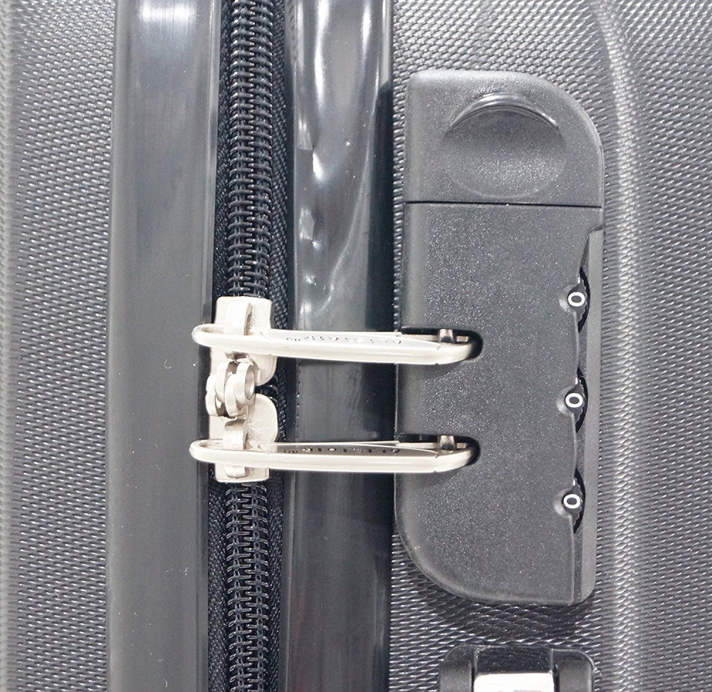 Valise Cabine 55cm - Trolley Alistair Airo - Abs Ultra Leger - 4 Roues - Noir