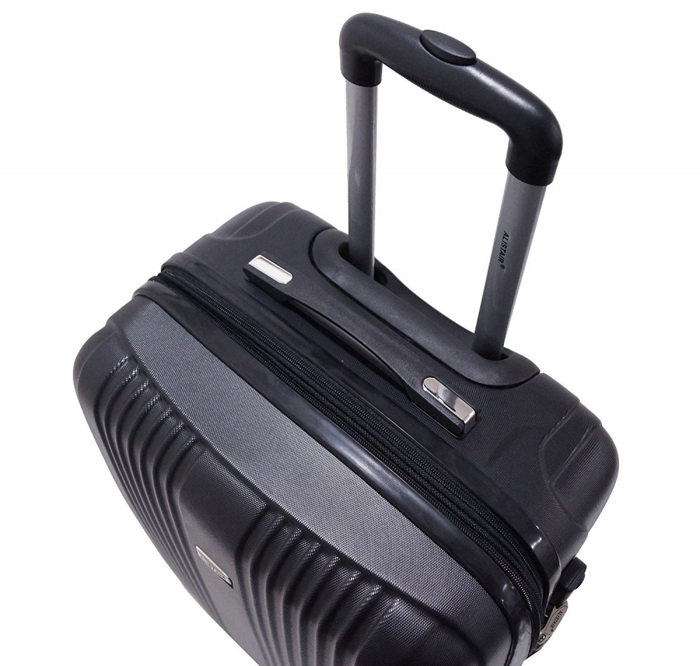 Valise Cabine 55cm - Trolley Alistair Airo - Abs Ultra Leger - 4 Roues - Noir