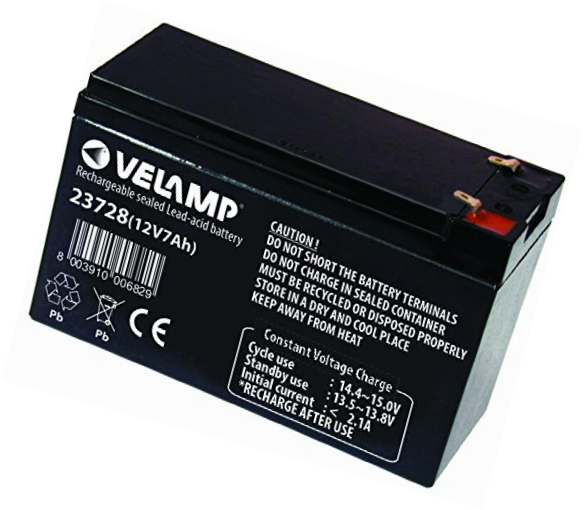 Batterie Au Plomb Velamp 12v 7ah Rechargeable Et Recyclable