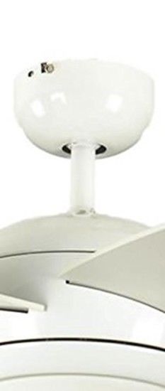 Ventilateur de plafond Reversible Melton Blanc 132 cm avec Eclairage et Telecomm