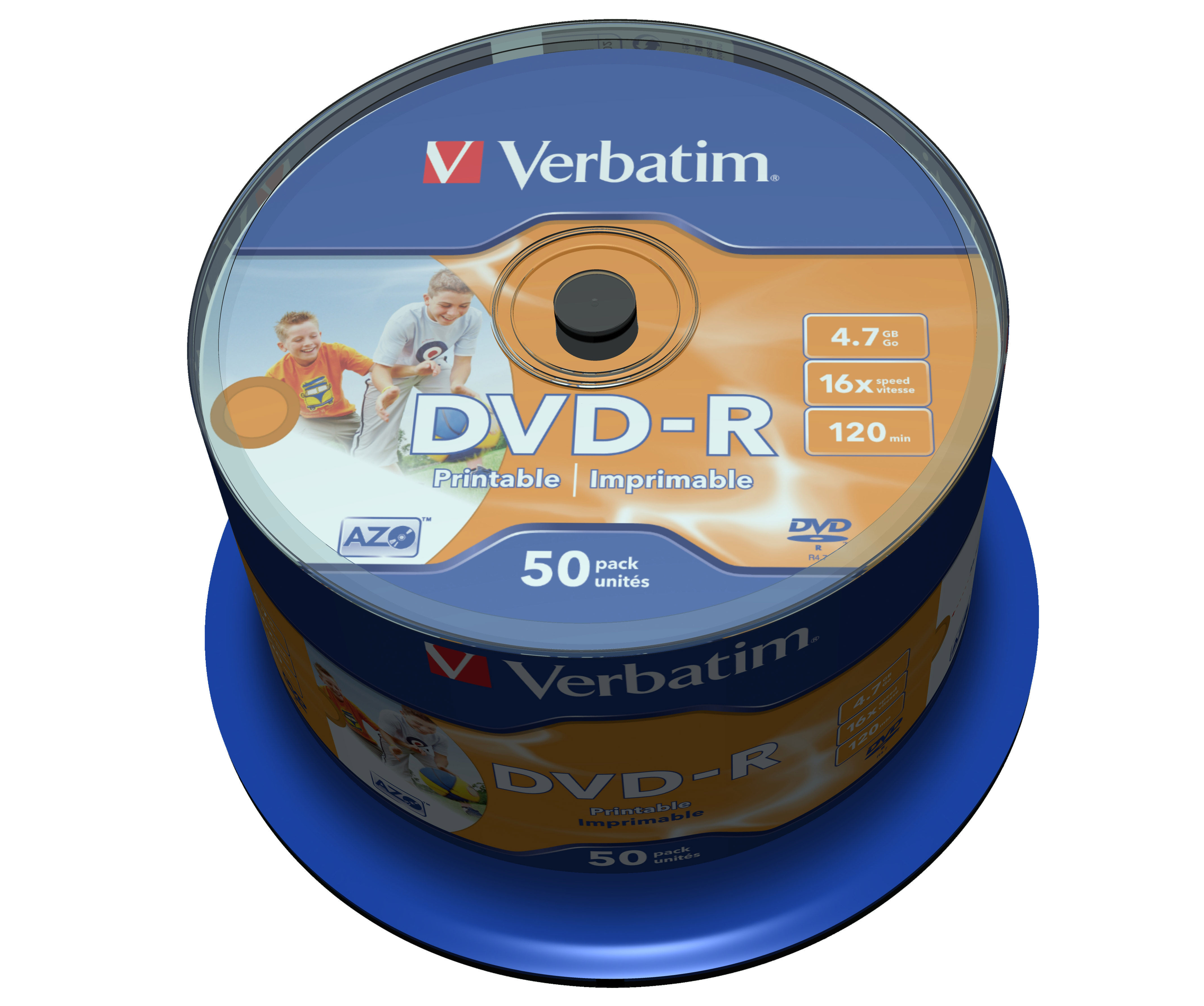 DVD-R enregist/imprim spindle 16x (x50)