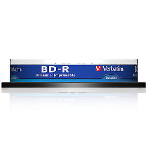 Verbatim 43804 : Bd-r Sl 6 X 10-pack : Datalife Optical Media