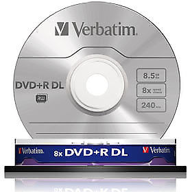 DVDR Verbatim Double couche 85 Go x10