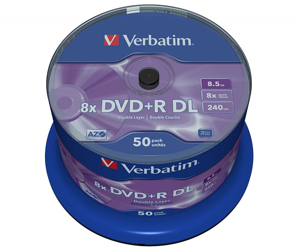 Lot De 50 Dvdr Dl Verbatim 85 Go Spindle