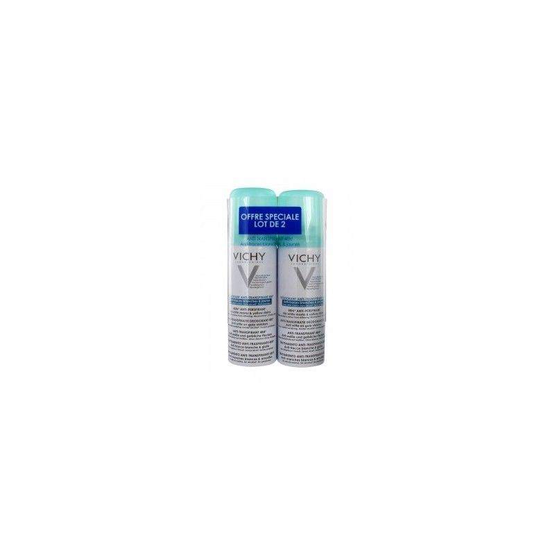 Vichy Deodorant Anti-Transpirant 48H Aerosol Lot de 2 x 125ml