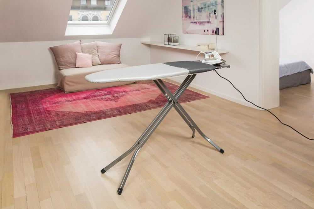 Vileda Rapid Housse De Planche A Repasser Coton Gris 1300 X 450 Mm 225 Mm 55 Mm