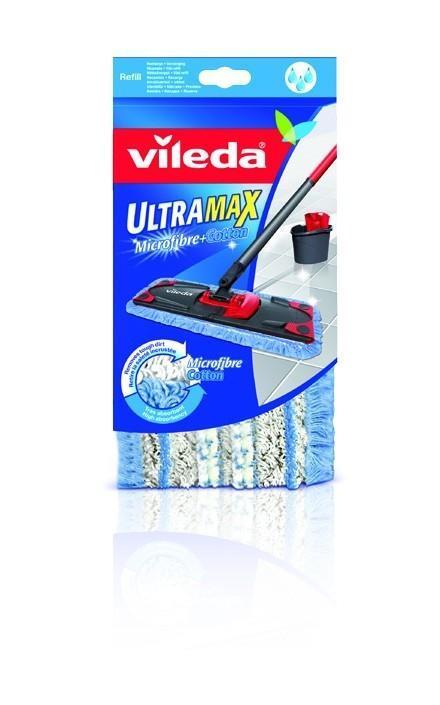 Vileda Housse Microfibre Coton Pour Balai A Plat Ultramax