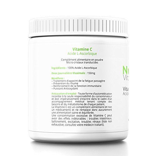 Novoma Vitamine C Poudre 1kg, 1000mg Par...