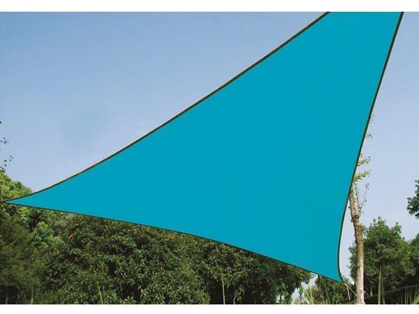 Voile Solaire - Triangle - 5 X 5 X 5 M - Couleur : Bleu Ciel