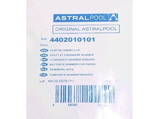 Volet de skimmer Astral 4402010101 Astral Nouveau modele 194mm x 132mm x 27mm
