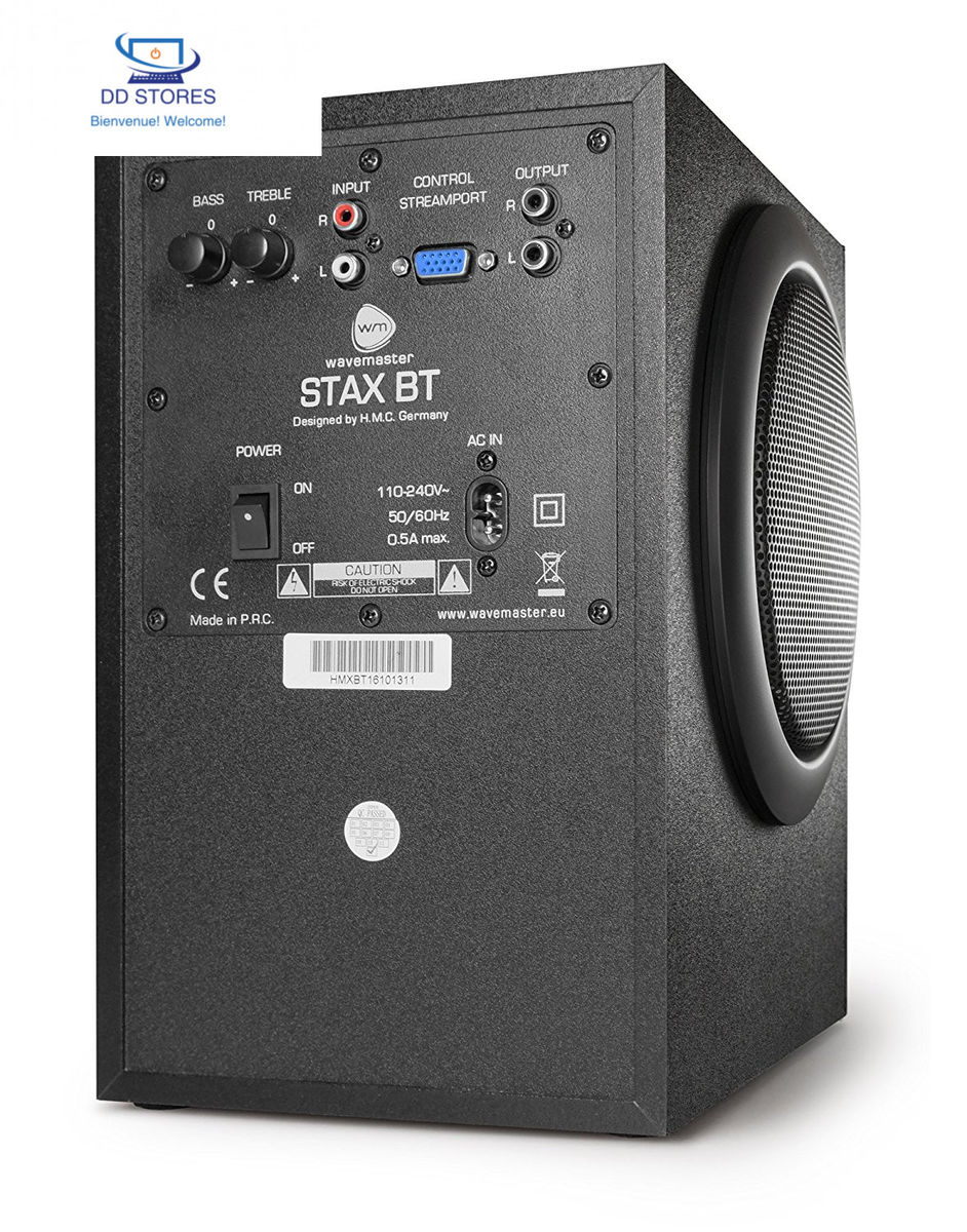 Wavemaster Systeme Denceintes Stereo 21 Stax Bt 46w Bluetooth Pcmobiletablette