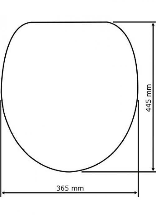 Wenko Abattant Wc Original Singe Cuvette Wc En Duroplast Antibacterien Et Fixation En Acier Inox 365 X 445 Cm