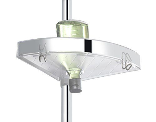 Étagere Dangle De Douche Telescopique - Wenko - Premium - 3 Paniers - Aluminium & Plastique - Fixation Sans Percage