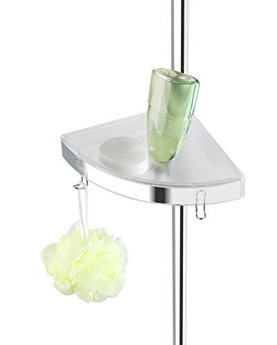 Étagere Dangle De Douche Telescopique - Wenko - Premium - 3 Paniers - Aluminium & Plastique - Fixation Sans Percage