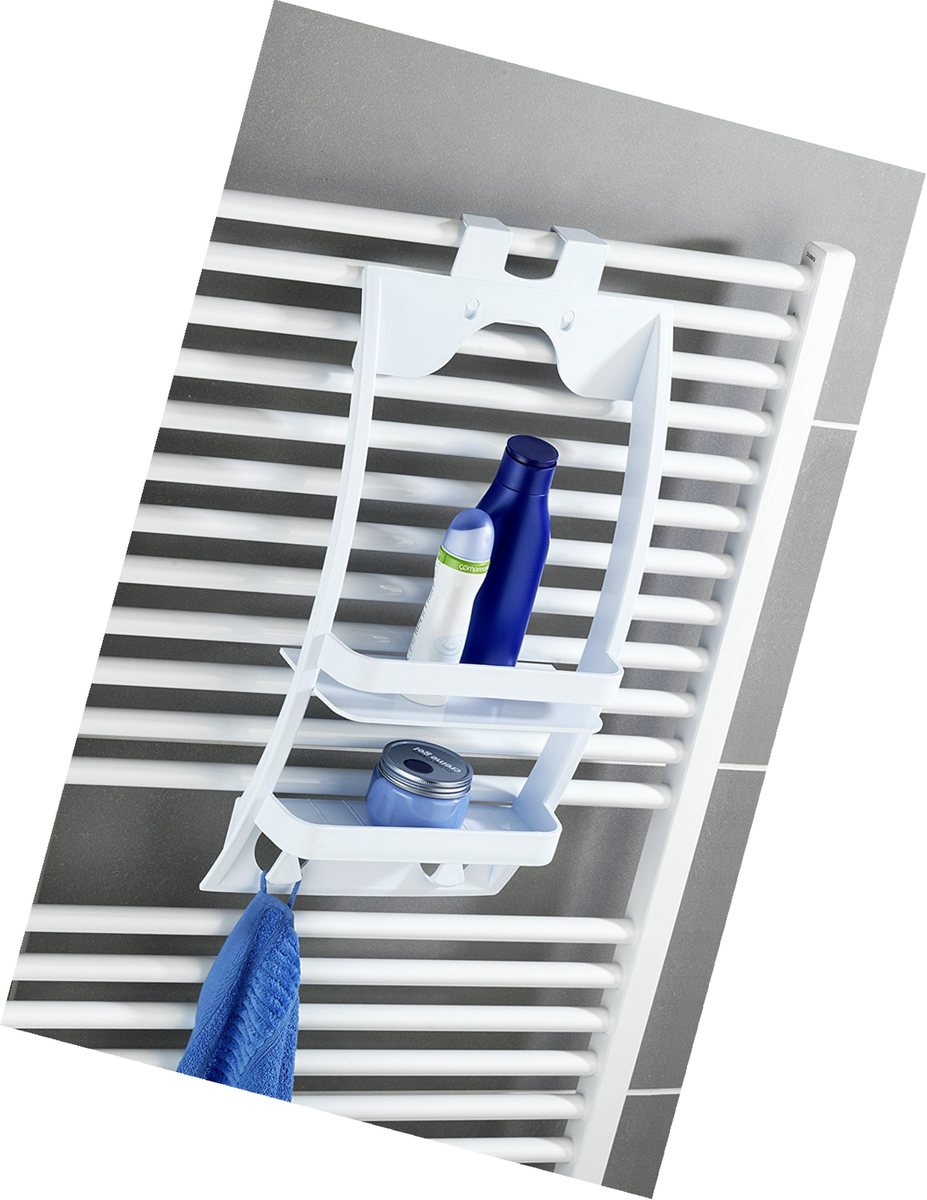 Wenko Etagere De Douche A Suspendre, Panier De Douche A Suspendre, Plastique, 26x54,5x11,5 Cm, Blanc