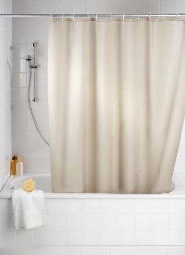 Rideau De Douche - Wenko - 180x200 Cm - Anti-moisissure - Hydrofuge - Polyester Beige