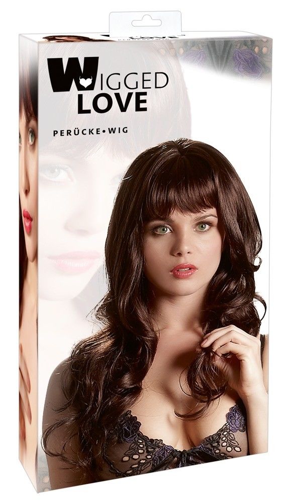 Perruque Brune Aux Cheveux -