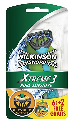 Wilkinson Xtreme 3 Pure Sensitive 8 Rasoirs Jetables