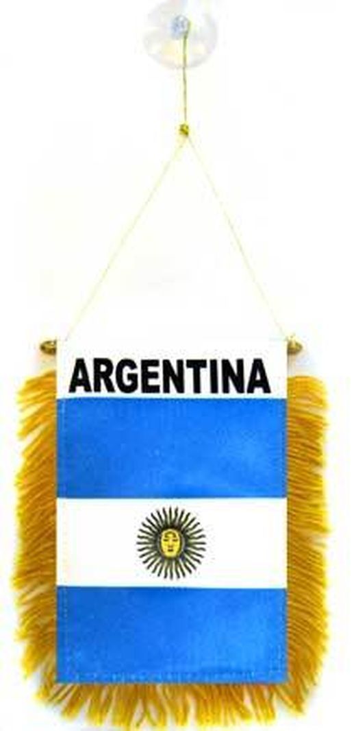 ARGENTINA mini banner 6'' x 4'' - ARGENTINE PENNANT 15 x 10 cm - mini banners 4x