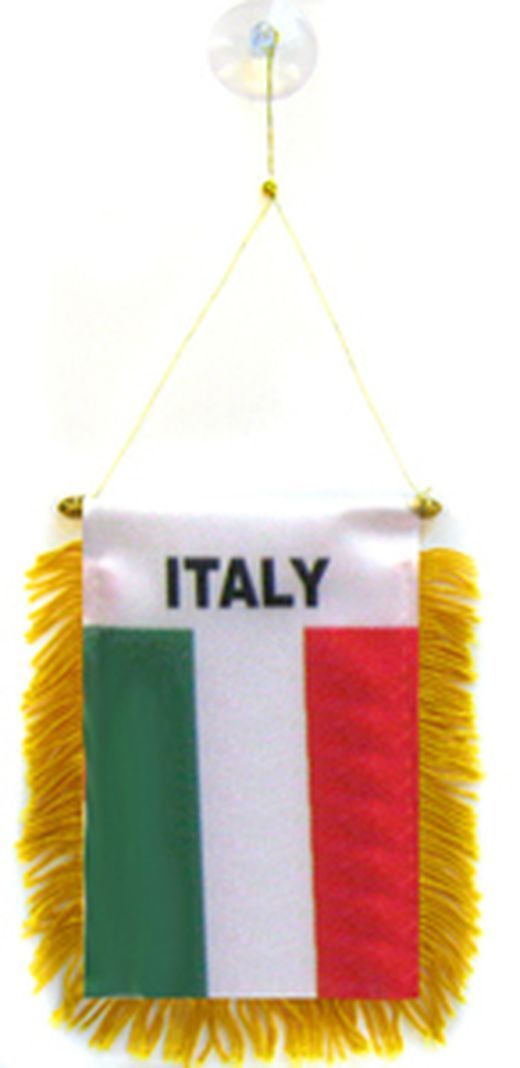 ITALY mini banner 6'' x 4'' - ITALIAN PENNANT 15 x 10 cm - mini banners 4x6 inch