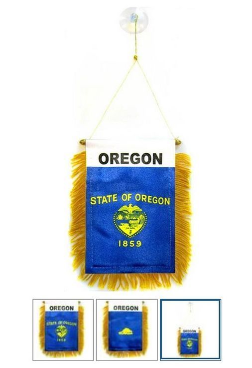 Az Flag Fanion Oregon 15x10cm - Mini Dra...