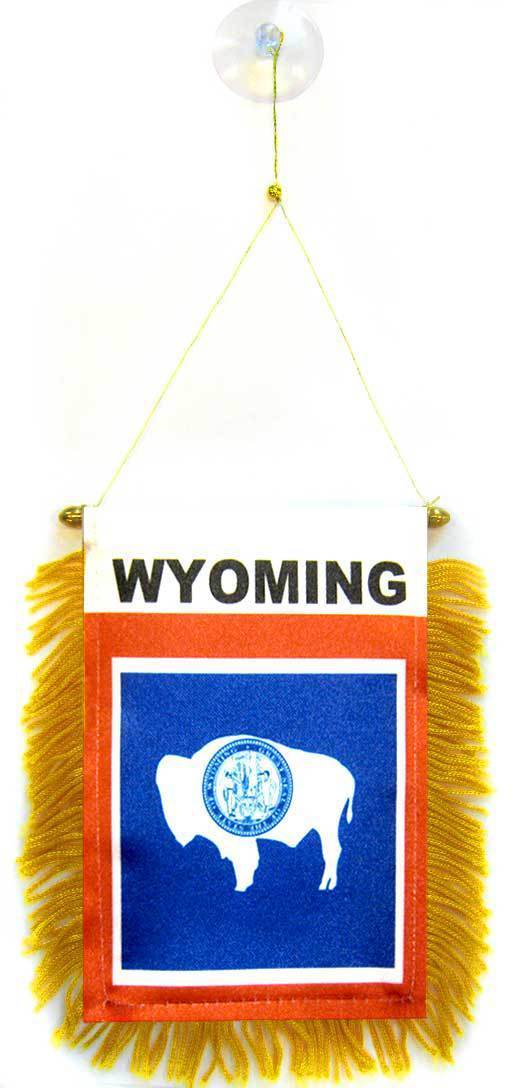 Fanion Wyoming 15x10cm - Mini Drapeau Et...