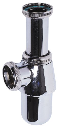 Siphon De Lavabo En Laiton - Wirquin 30718960 - Garde Deau 50mm - Reglable En Hauteur