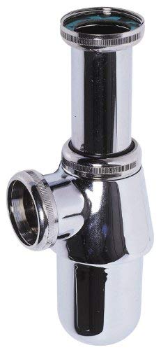 Siphon De Lavabo En Laiton - Wirquin 30718960 - Garde Deau 50mm - Reglable En Hauteur