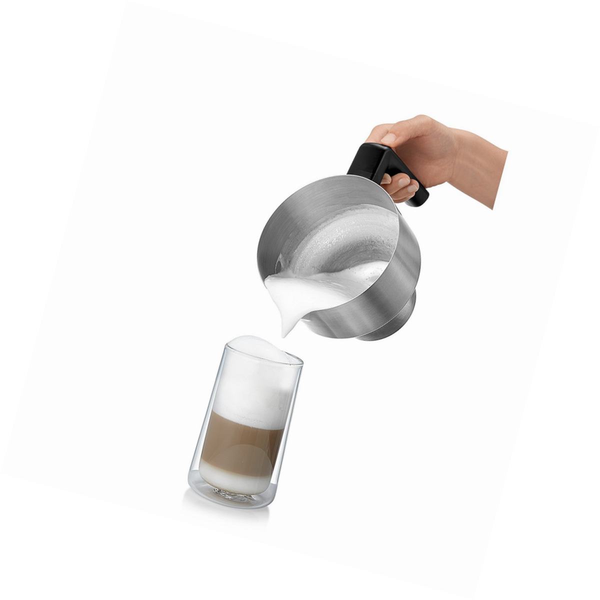 Mousseur A Lait - Wmf - Lono - 650 W - 4 Fonctions - Cromargan Gris