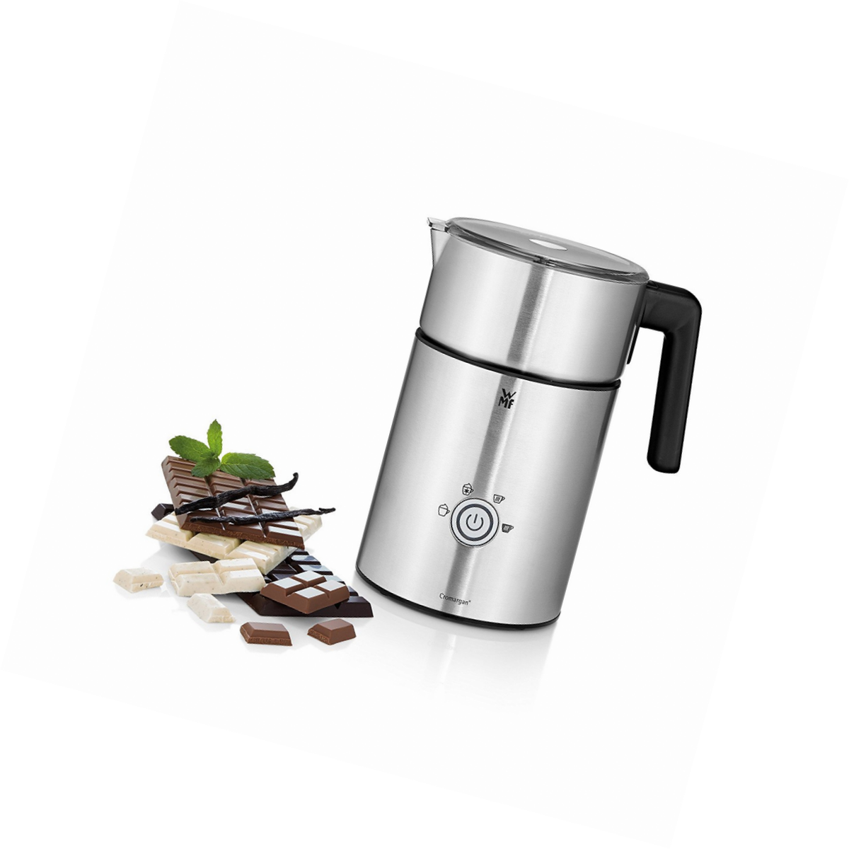 Mousseur A Lait - Wmf - Lono - 650 W - 4 Fonctions - Cromargan Gris