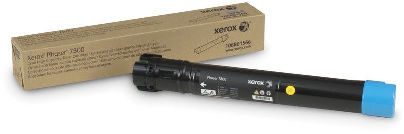 Xerox Cartouche De Toner Dorigine Cyan Haute Capacite 17 200 Pages Pour Phaser 7800