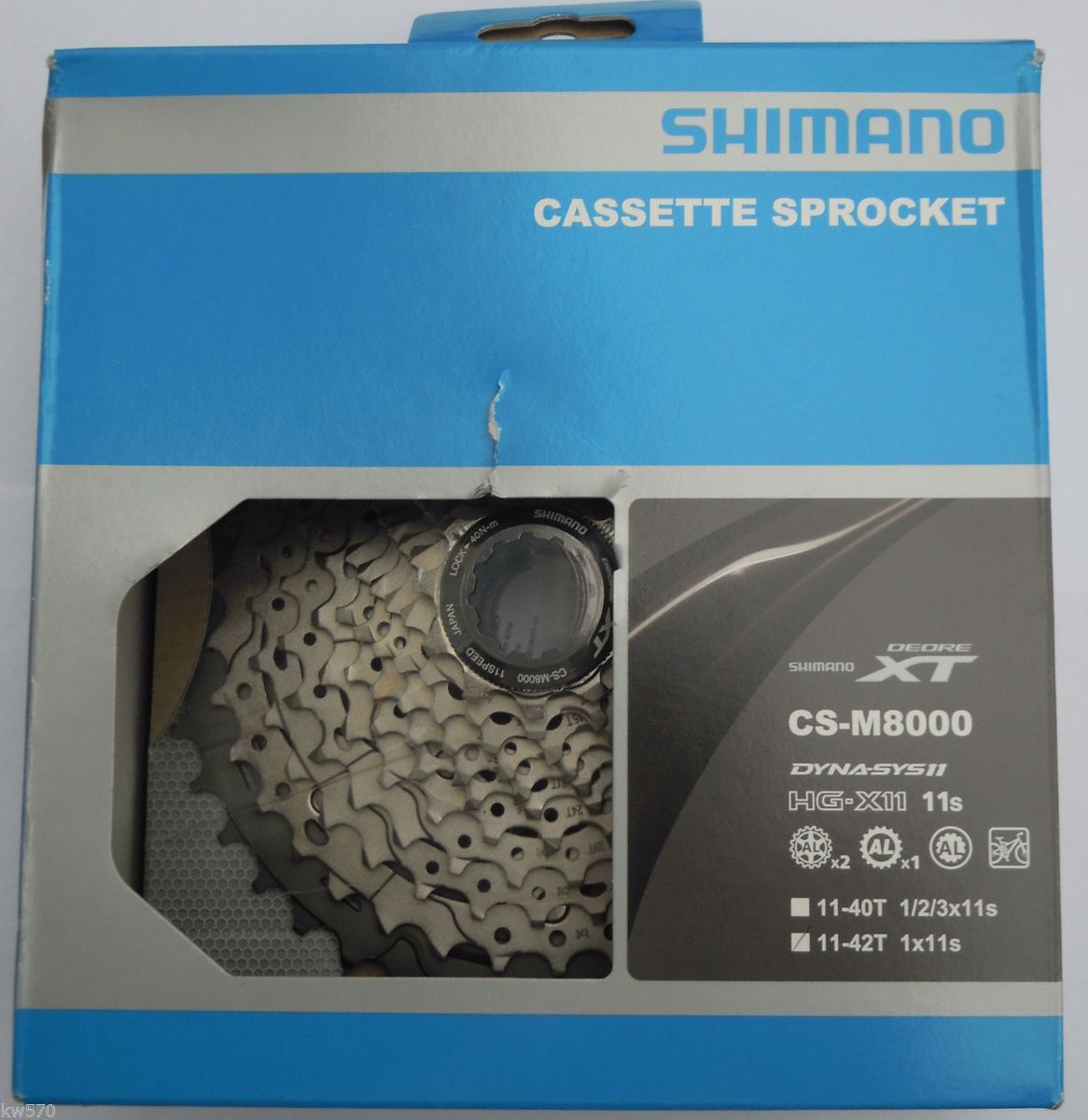 Shimano Deore Xt Cs-m8000 - Cassette - 11 Fois Argent M