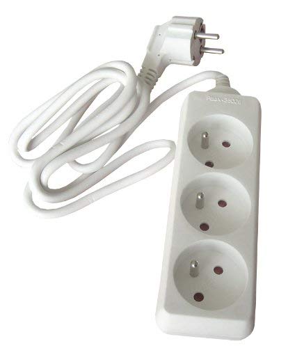 Bloc 3 Prises 16A 2P+T Blanc - ZENITECH