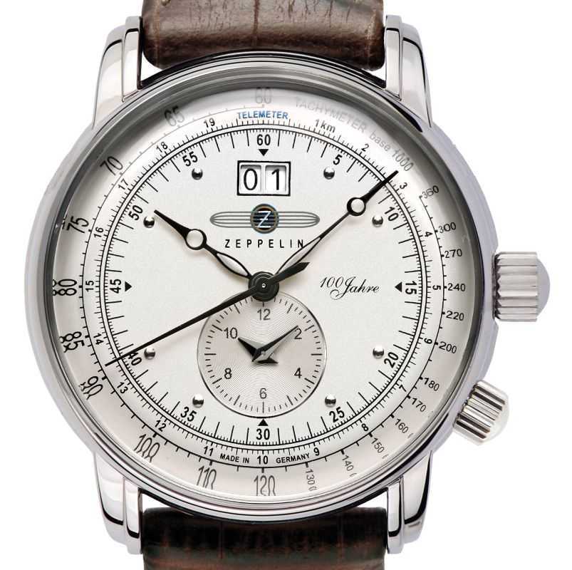 homme Zeppelin 100 Jahre Dual Time Watch 7640-1