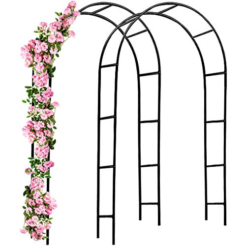 Arche De Jardin 240x140x37cm Support Pour Plantes Grimpantes Arche A Rosiers Tuteur Decoration Exterieure