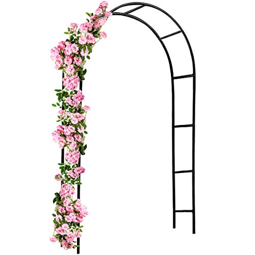 Arche De Jardin 240x140x37cm Support Pour Plantes Grimpantes Arche A Rosiers Tuteur Decoration Exterieure