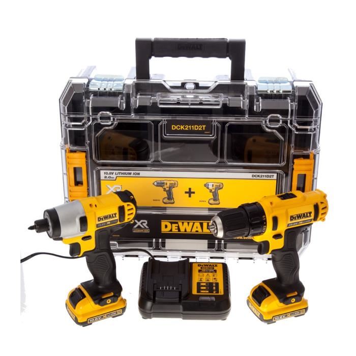 Dewalt Dck211d2t Perceuse Visseuse + Vis...