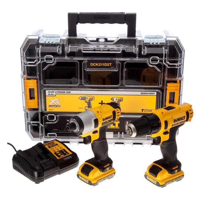 Dewalt Dck211d2t Perceuse Visseuse + Vis...