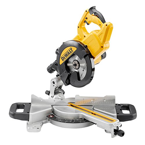Scie A Onglets Radiale Dewalt Dws774 1400w O216mm Reglage 48° Plages De Coupe Max 250x62mm
