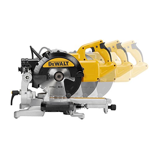 Scie A Onglets Radiale Dewalt Dws774 1400w O216mm Reglage 48° Plages De Coupe Max 250x62mm