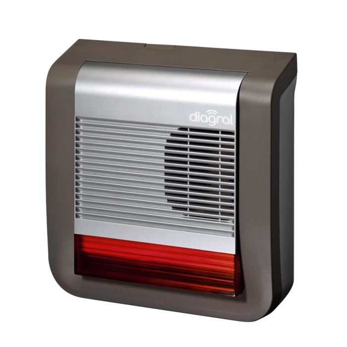 Sirene Exterieure Flash Lumineux Diagral 50aax