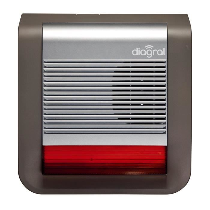 Sirene Exterieure Flash Lumineux Diagral 50aax
