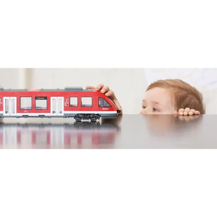 Train Miniature Dickie City Train Roulement Interieur Portes Et Toit Ouvrables
