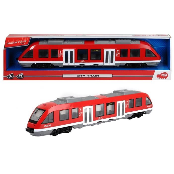 Train Miniature Dickie City Train Roulement Interieur Portes Et Toit Ouvrables