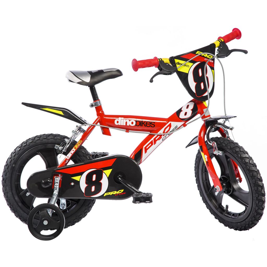 Dino Bikes Velo pour Enfants Pro-Cross Rouge 40 cm Bicyclette de Fille Garcon