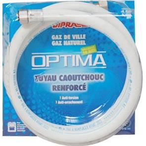 DIPRA Flexible souple gaz naturel NF 2m - ecrous a visser 15/21 - 10ans